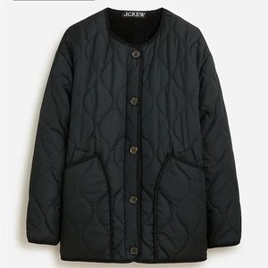 J.Crew Reversible puffer jacket with PrimaLoft® XXS Black